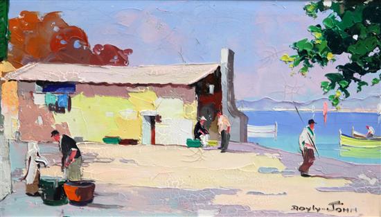 Cecil Rochfort DOyly John (1906-1993) St Maxime, South of France 9 x 15in.